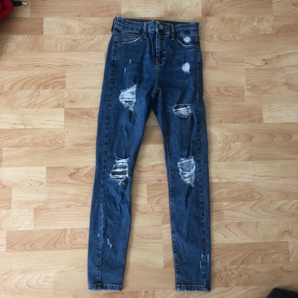 Topshop ripped Jamie jeans